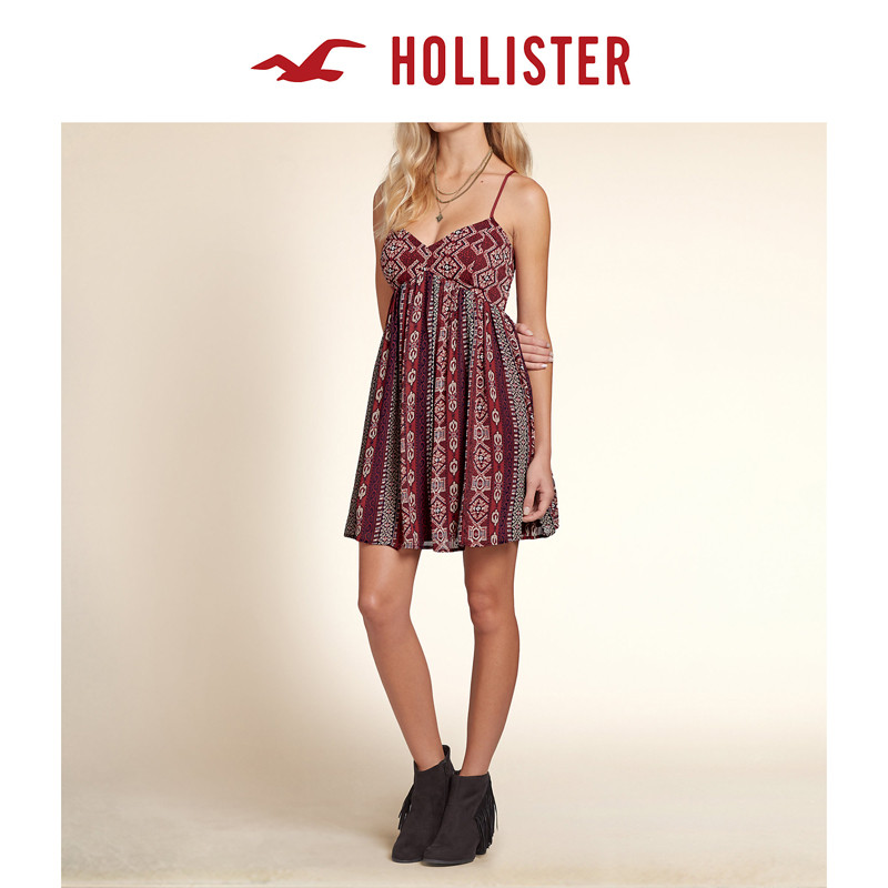 Hollister娃娃式雪纺连衣裙 女 104496
