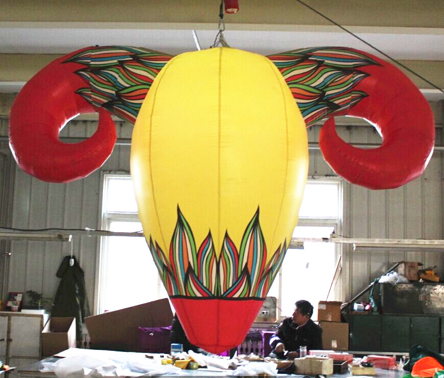 Night - field decoration props hanging angle lighting mold mall sheep cartoon inflatable sheep angle mode