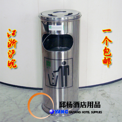 Hotel Lobby Trash Cans Rubbish Bins Lobby Peel Barrel Stainless Steel Bins Tobacco Ash