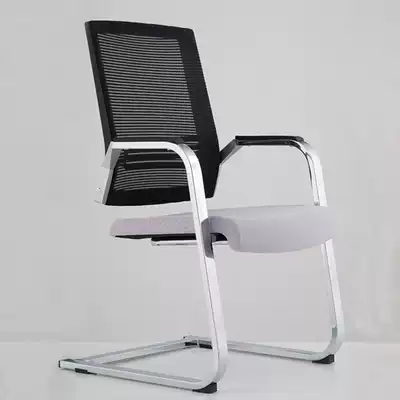 Highlight backrest mesh cloth breathable conference chair front chair bow fixed chair office reception chair guest chair home