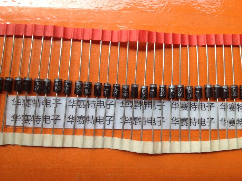 Brand new original RU2AM DO-15 EIC straight-inserted quick recovery diode