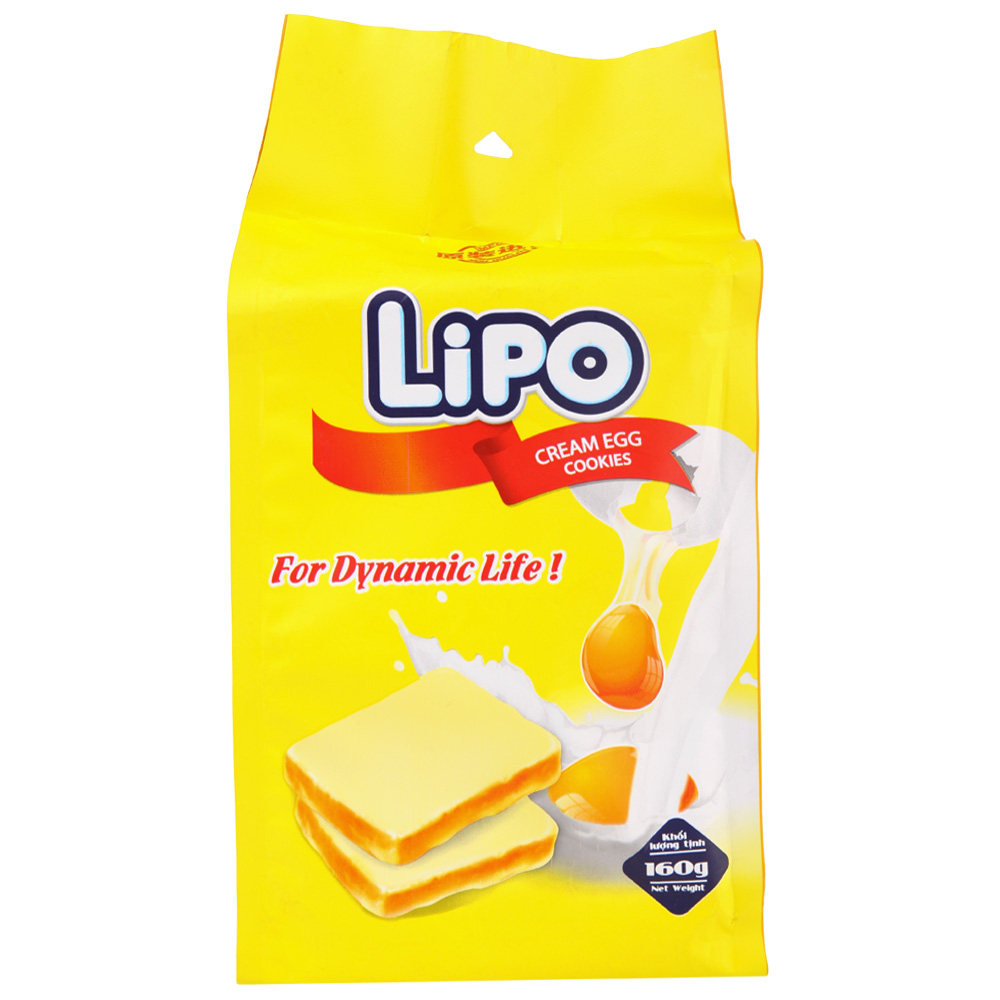 【天猫超市】越南进口 LIPO面包干鸡蛋牛奶味160g/包 原装进口