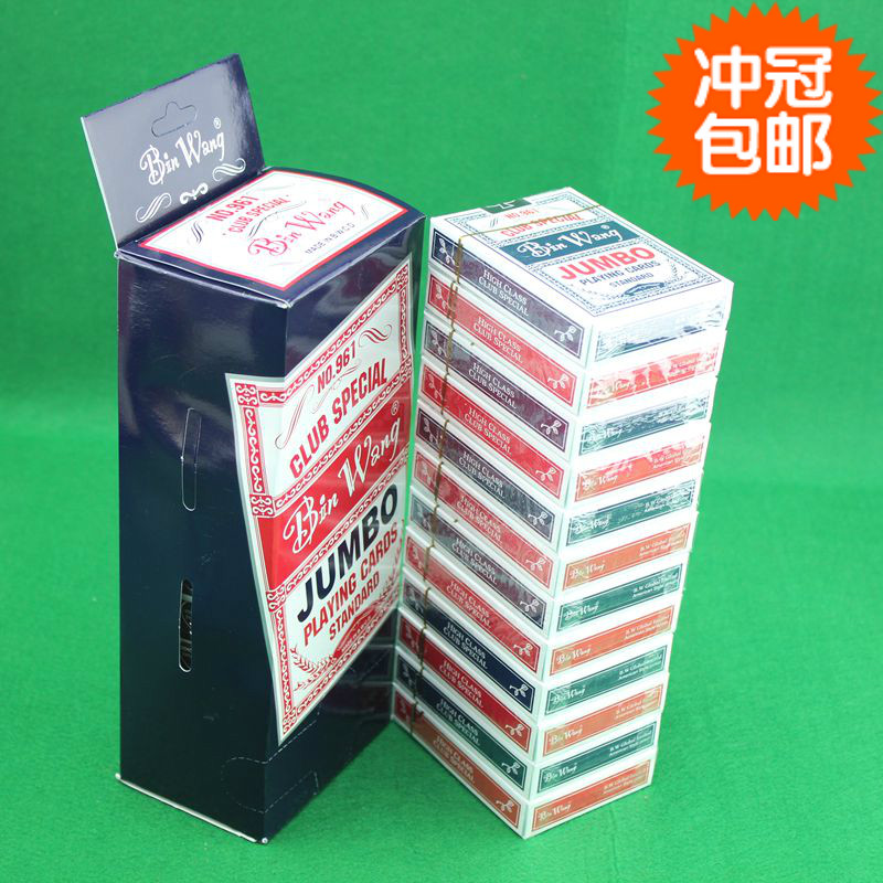 Benking Playing Cards 961 Big Words Playing Cards Texas Playing Cards Paper Big Corner Code Poker 1 Bar 12 Deputy