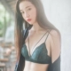 Bralette gợi cảm ren sâu V không có vòng thép nữ đồ lót Pháp siêu mỏng ngực lớn ngực nhỏ thiết lập mùa hè