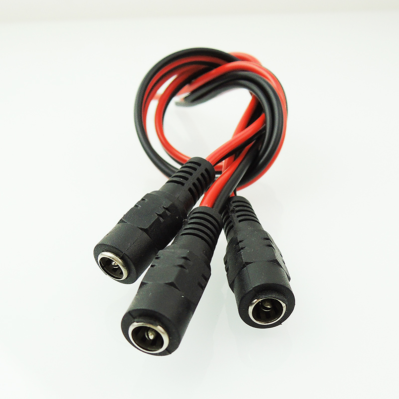 Pure copper core plug red black power cord monitoring power male connector DC power head line 12V-Taobao