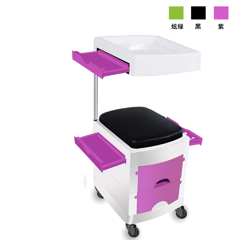 Hairdressing salon tool stool hair salon beauty salon large stool dyeing hair perm supplies tool cabinet manicure trolley