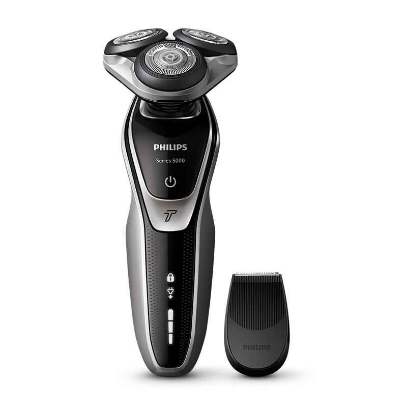Philips/飞利浦三刀头多功能男士刮胡刀电动剃须刀可水洗S5370