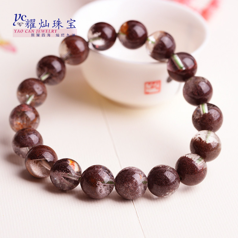 Shining light collection red ghost cornucopia bracelet for men and women couple hand string crystal jewelry