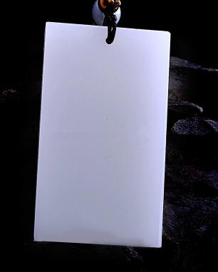 New recommended sheep fat white Afghanistan white Yu Ping an unnamed licensed pendant men and women same jade hanging