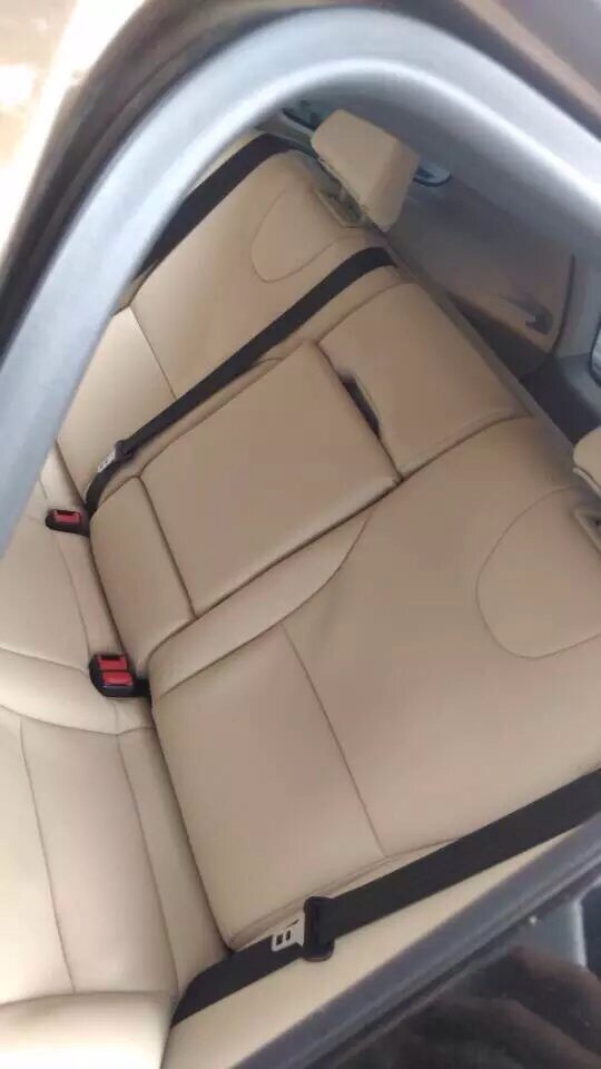 Shanghai Interior Retrofit Real Body Shop) Pure Hand Sewn Steering Wheel) Interior Retrofit Bag Genuine Leather Seat Stitches