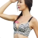 Ai Ji Jinni ngựa vằn mới màu rắn không có vòng thép trị liệu từ tính tập hợp vẻ đẹp gợi cảm trở lại bộ áo ngực nữ Ai bikini áo ngực học sinh Bikini