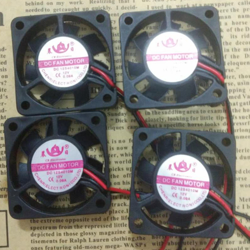 Brand new original Chenri 4010 12V 0 09A DC12S4010M silent graphics card South bridge cooling fan 4CM