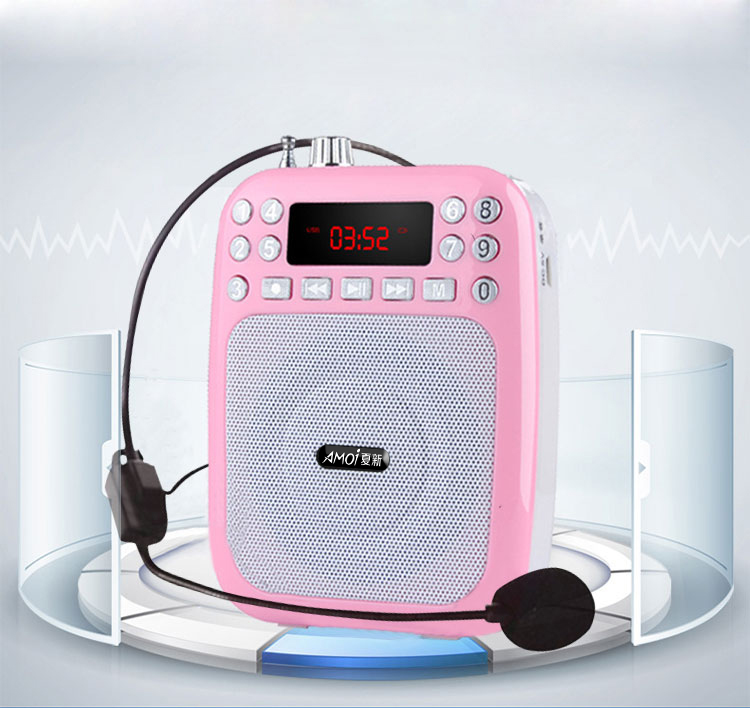 Wireless Megaphone Teacher Special Small Bee Guide Teaching Waist Hanging High Power Radio Singing Opera Machine U Pan