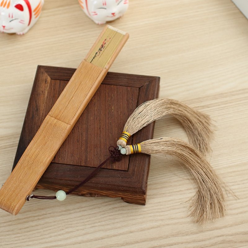 Jade pendant fan tassel pendant tassel fan pendant folding fan matching