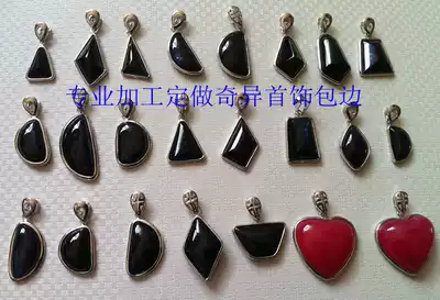 Professional processing custom-made 925 silver handmade edging pendant can be customized to map and sample processing on behalf of processing