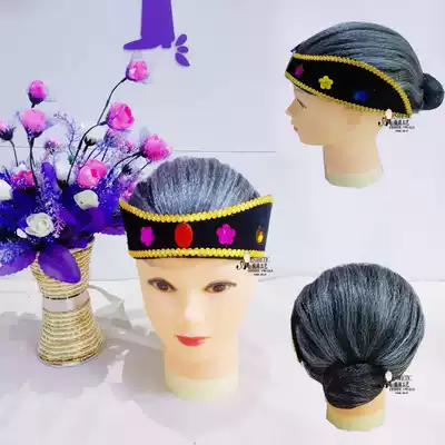 Opera Drama Adult children Yangge matchmaker headdress Woman headgear Old lady Cangfa wig Grandma Li hair