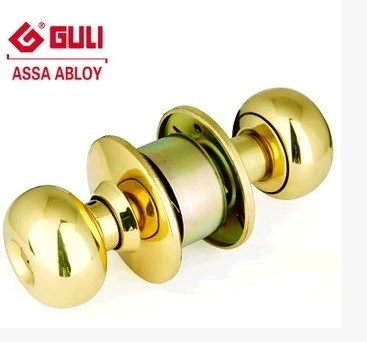 Specialty store Guli brand stainless steel golden spherical door access office lock 5791 ET PB