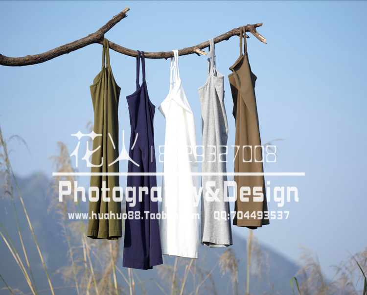 Clothing hanging shot-clothing tile map-Clothing detail map shooting Women's location hanging shot-base shirt shooting