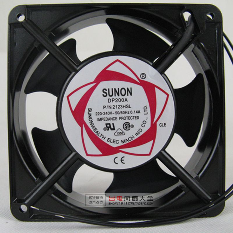 SUNON built 12038 12CM 220V Cabinet industrial cooling fan DP200A PN2123HSL