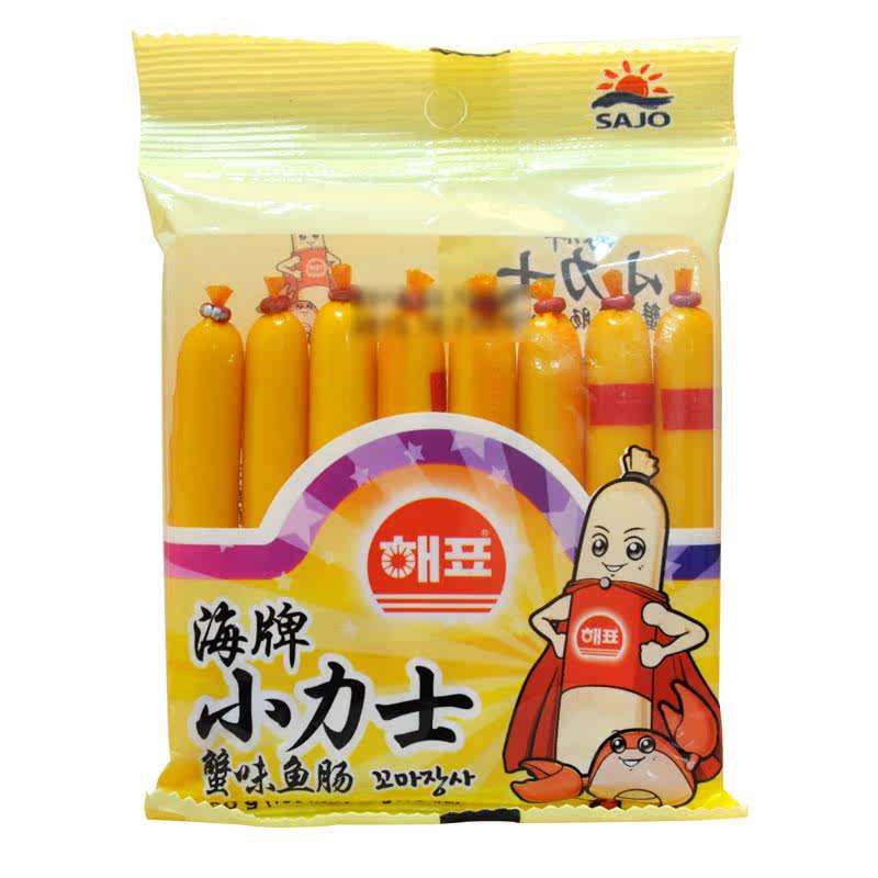 【天猫超市】   韩国进口   海牌小力士   蟹味鱼肠  10g*8