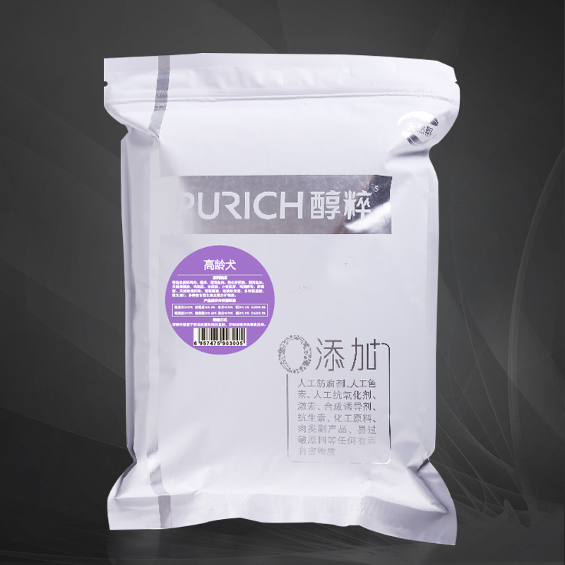 醇粹天然粮高龄犬成犬500g 狗粮老年犬粮狗主粮宠物主粮犬粮狗粮