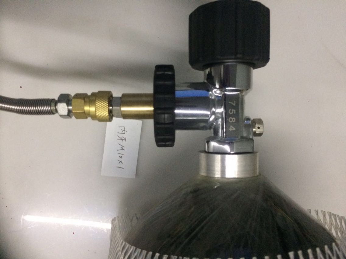 Submersible Suction Valves Components High Pressure Gas Cylinder Valves Submersible Bottle Valves 30MPa Joint M10X1