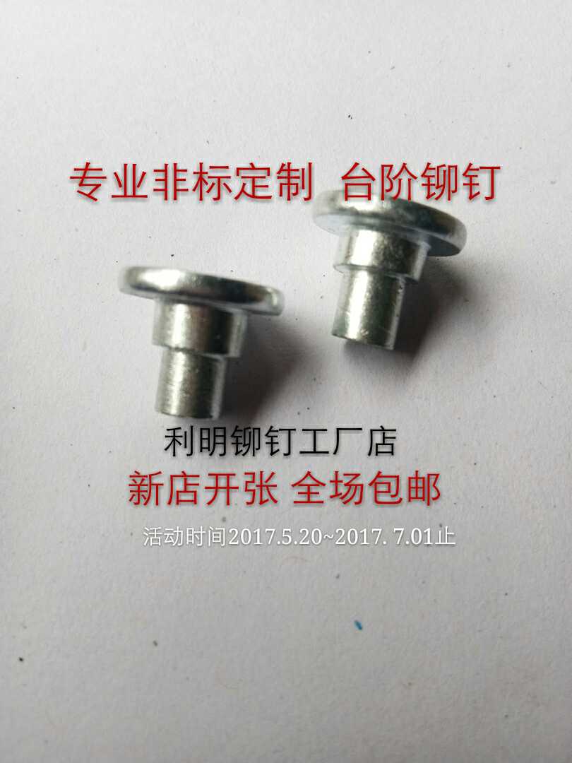 Factory direct sale step rivets non-standard custom flat head bamboo rivets solid rivets high quality iron rivets