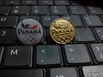 Olympic badges 2014 Panama Olympic Committee badges Panama NOC badges a pair