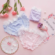 Quần lót ren hoa hòa tan nước hoa eo thấp không có dấu vết giả đai với phụ nữ tinh nghịch thoải mái sấy khô quần lót lụa sữa