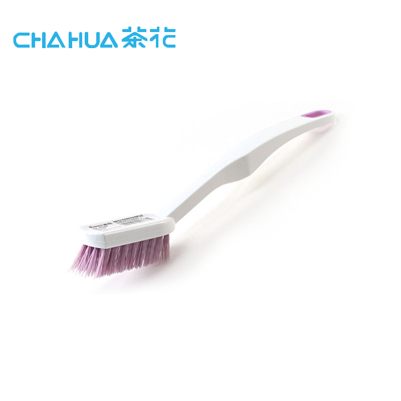 茶花4408通用鞋刷子 长柄清洁刷 多用刷子鞋刷 颜色随机