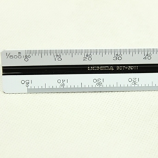 Линейка для черчения 日本原装uchida内田30cm三棱比例尺 1:100 200
