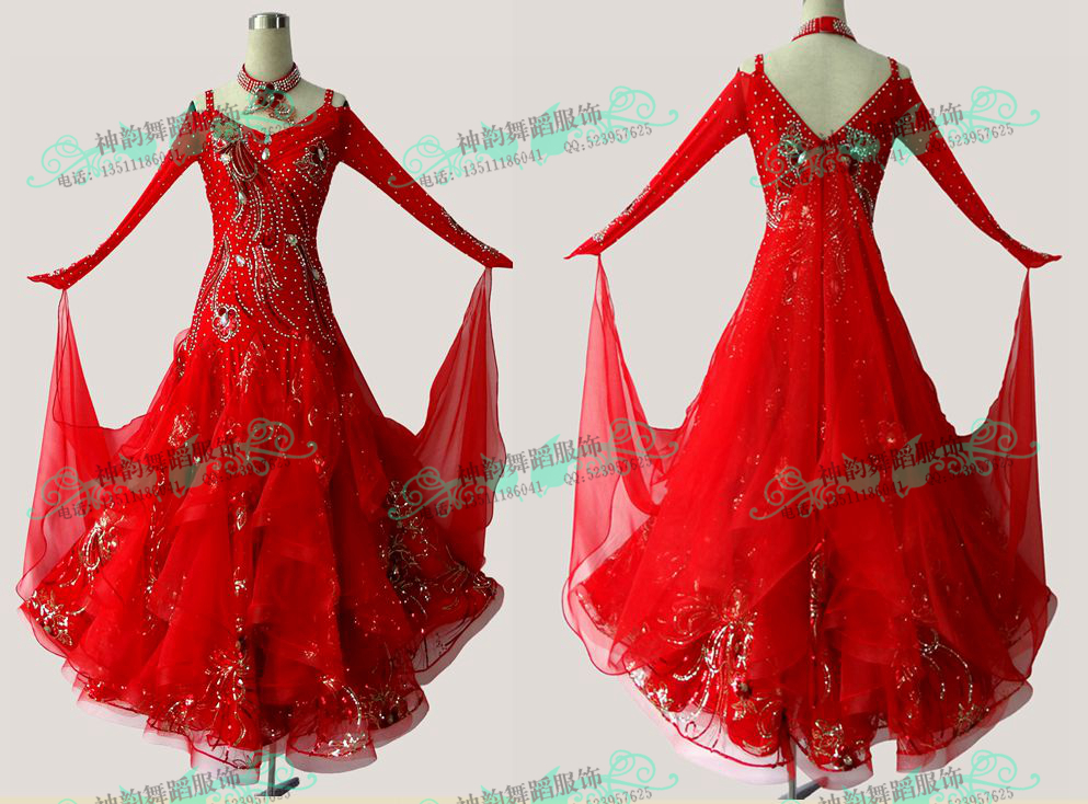 Shen Yun Dance Dress National Standard Dance Dress Competition Dress New Big Social Dance Dress Luxury Modern Dance Dress M061