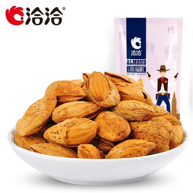 【苏宁易购】洽洽盐焗味开口扁桃仁200g