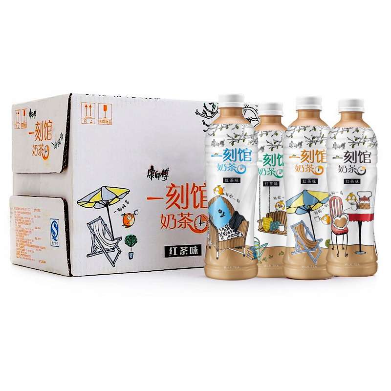 【苏宁易购】康师傅 一刻馆 奶茶 450ml*15瓶（整箱）