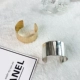 Hàn Quốc nặng tay đánh bóng kim loại mịn đơn giản trung tính hoang dã giả vàng 18k Nữ phiên bản Hàn Quốc của vòng tay trang sức rộng các mẫu vòng đeo tay bằng vàng 18k Vòng đeo tay Cuff
