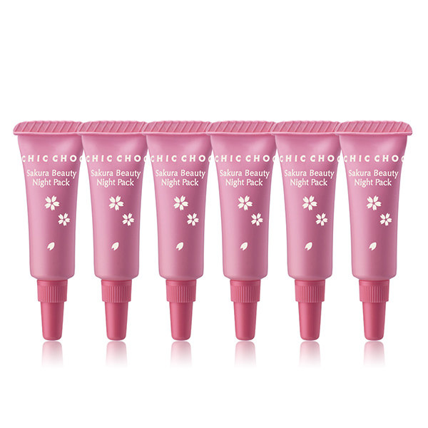 CHIC CHOC 樱花晚安舒压面膜 3g*6入台湾官网直邮进口