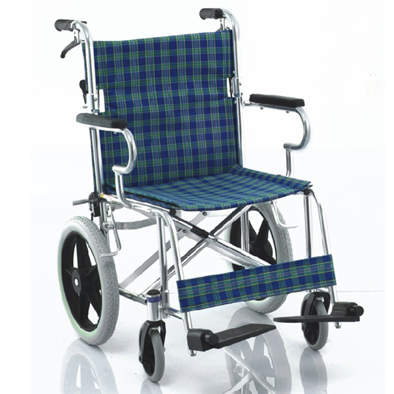 鱼跃 手动轮椅车 H032C折叠 布艺坐垫 带手闸停走自由 可折叠