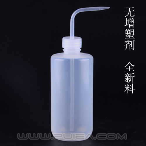 RGP隐形眼镜护理弯嘴塑料冲洗瓶OK眼镜清洗瓶浇水壶实验室500ml