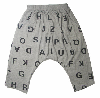 Modal gray cropped pants