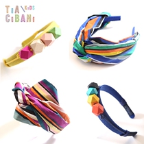 Tia Cibani girl cloth face wrapping cloth hairpin hair with girl girl colored beads Princess haircut hair stirrup