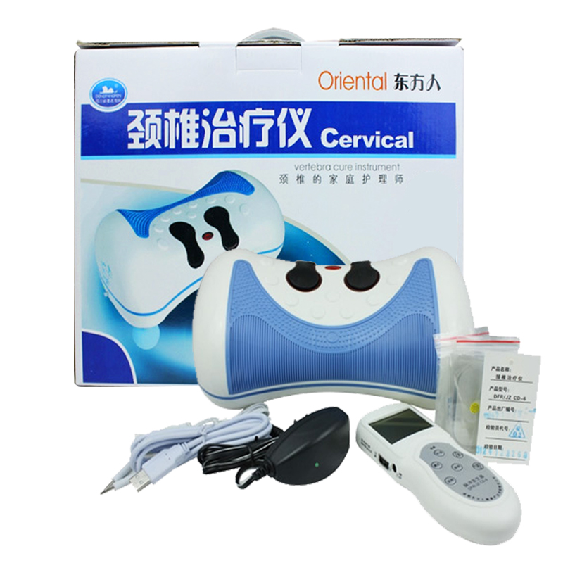 东方人颈椎治疗仪JZCD-6家用颈椎理疗仪遥控按摩仪器按摩保健枕头