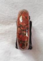 2017 Hubei Shennongjia chicken blood plum blossom jade red jade chicken blood jade bracelet bracelet with large blood content 55mm mm