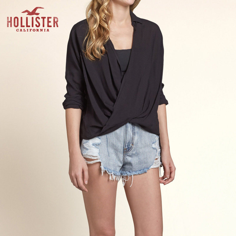 Hollister 松垮裹胸衬衫 女 88106