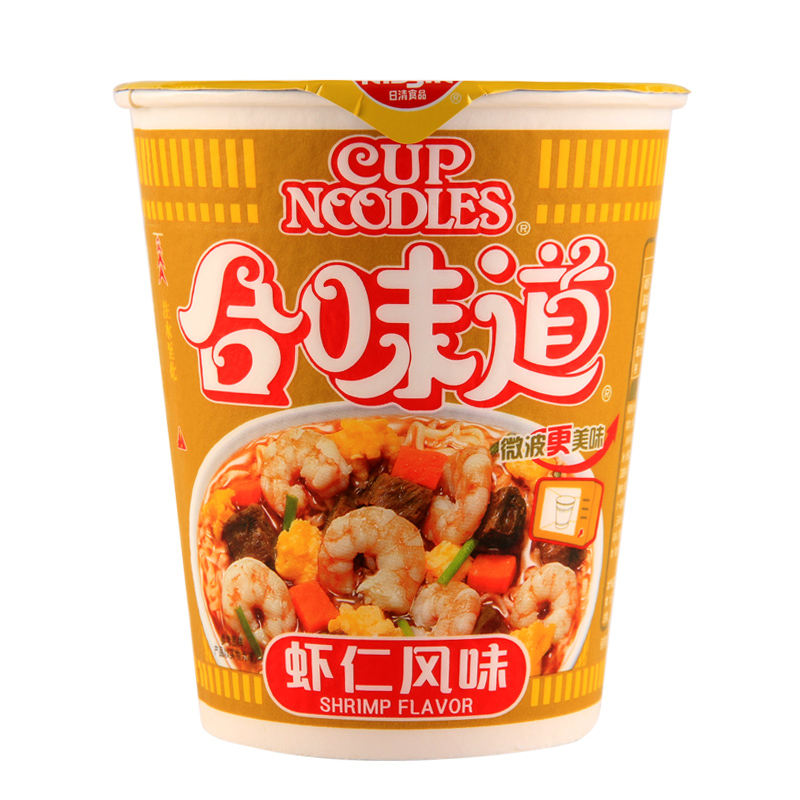 【天猫超市】日清泡面 合味道 杯装 虾仁风味 速食方便面82g