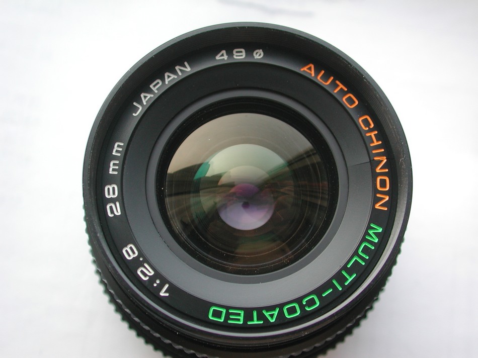 PK port green label Multi-Coated Chinon 28 2 8 lens original lens cover lens barrel