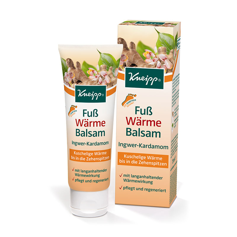 KNEIPP 克奈圃修护发热足霜75ml德国原装进口足膜霜 脚部护理按摩