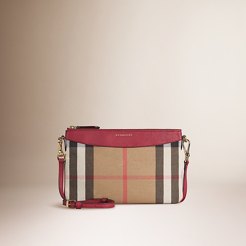 BURBERRY/博柏利House 格纹扣环细节手拿包 39753681