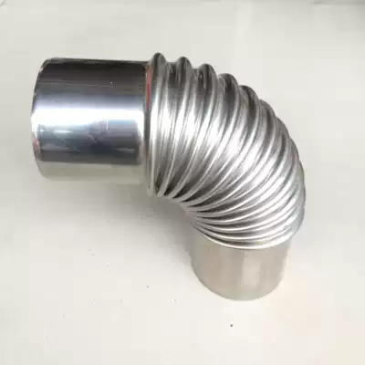 Stainless steel 6cm right angle elbow gas water heater accessories strong row elbow straight pipe anti-backflow check valve