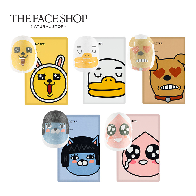 The Face Shop 限量版kakao friends 脸谱面膜 补水保湿滋润提亮