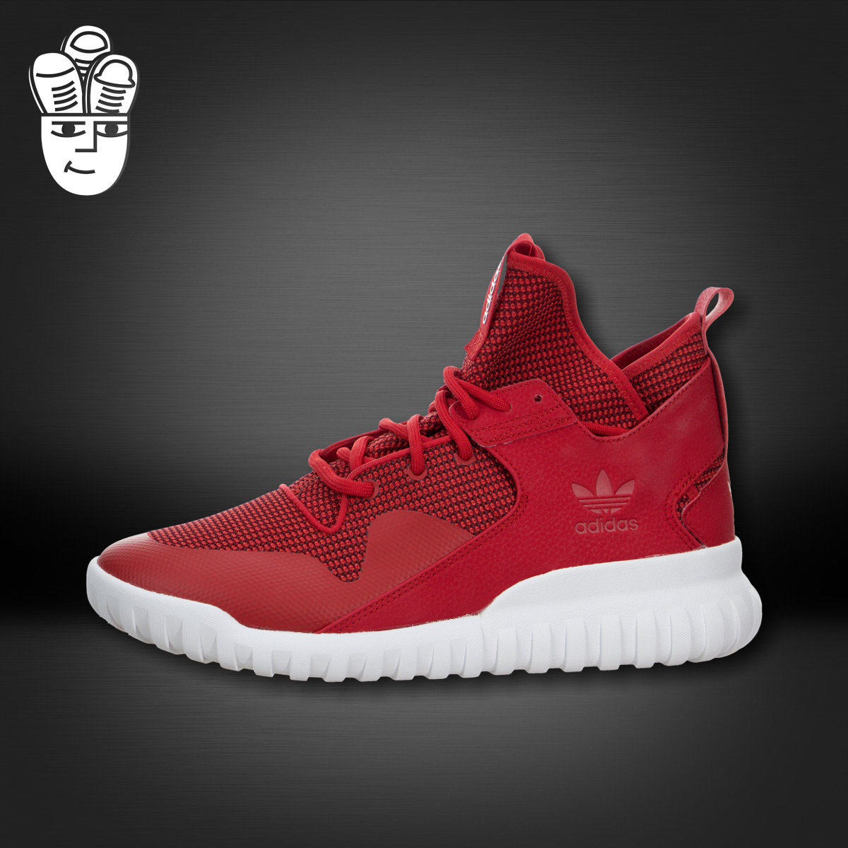 阿迪达斯 adidas Tubular X 三叶草男鞋 黑迷彩休闲鞋 yeezy元素